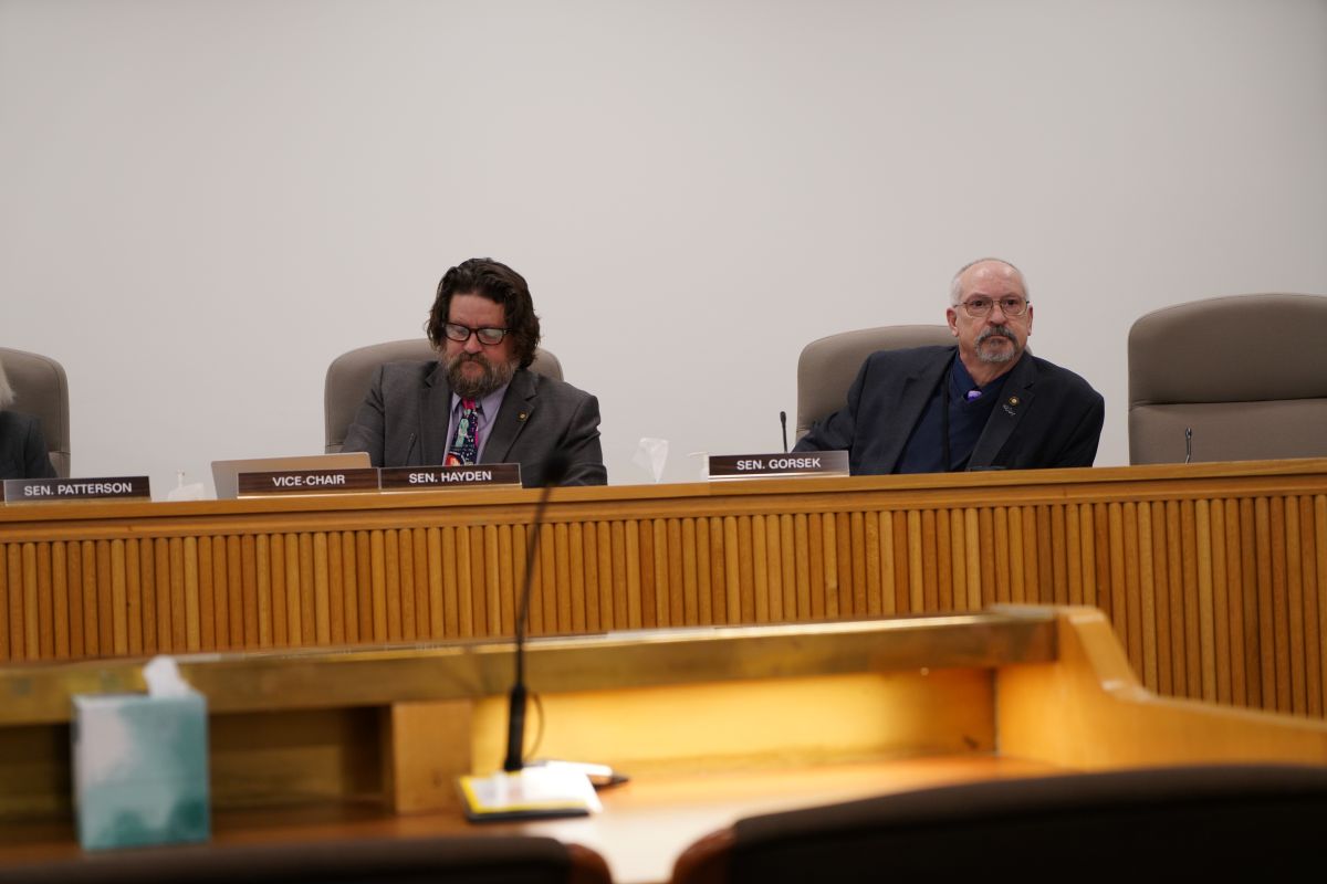 State Sens. Chris Gorsek and Cedric Hayden