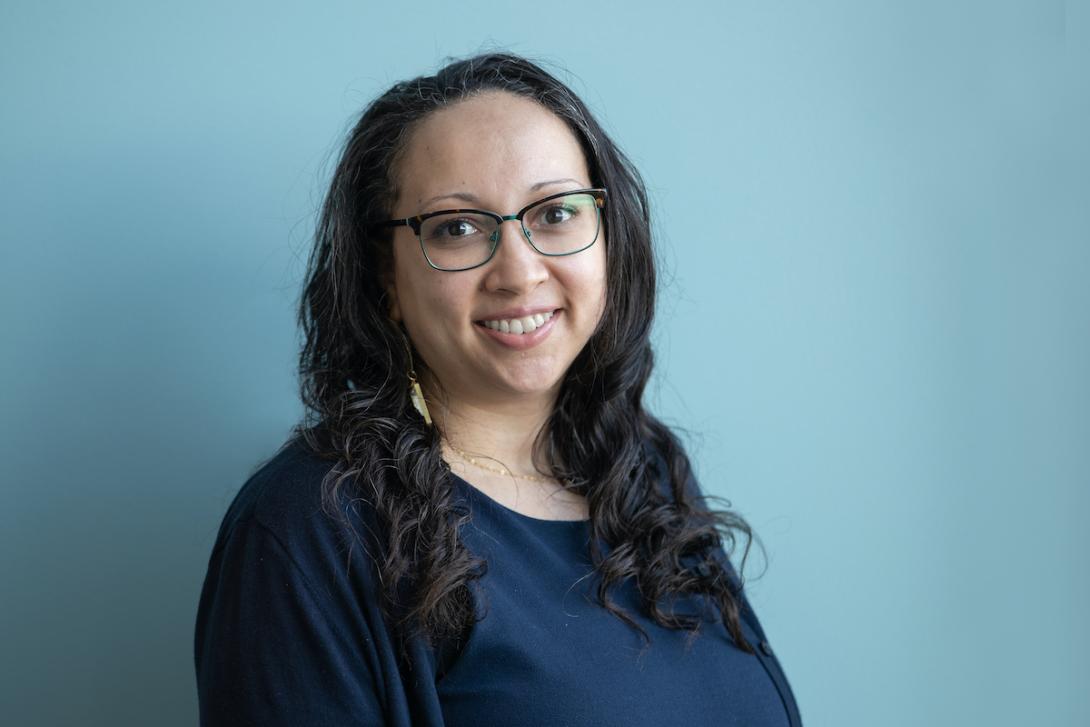 Portrait of a woman wearing glasses