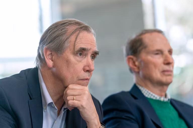 US Sens. Jeff Merkley and Ron Wyden. US Sens. Jeff Merkley and Ron Wyden