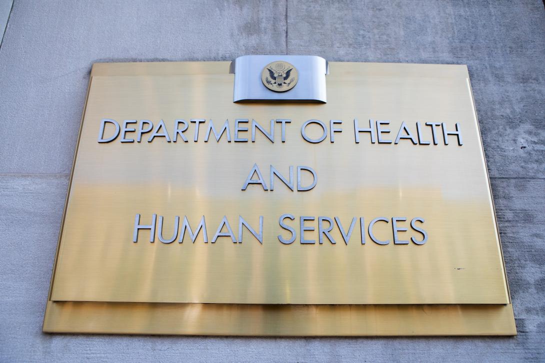 Department of Health and Human Services sign Department of Health and Human Services sign