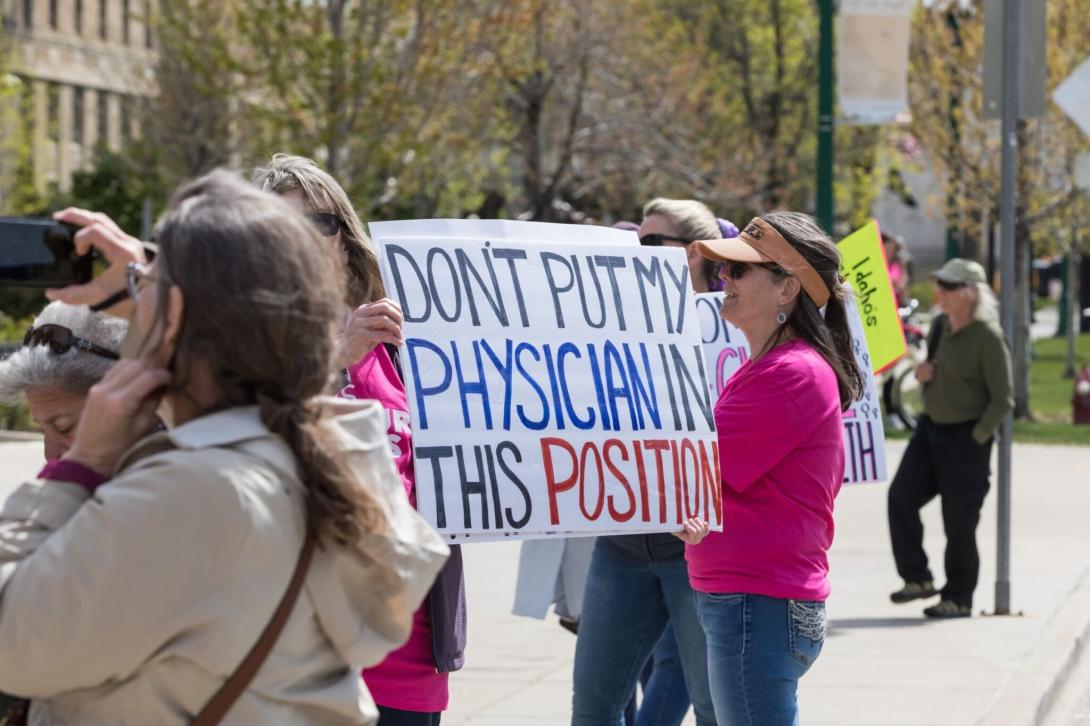 Idaho protesters against EMTALA changes 2025