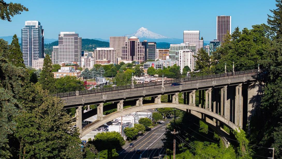 Aerial of Portland, Oregon Public Domain