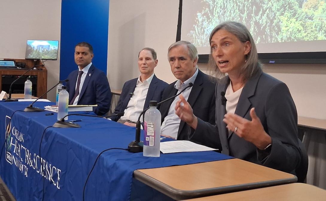 OHSU Elnahal, U.S. Sens. Wyden, Merkley and U.S. Rep. Maxine Dexter