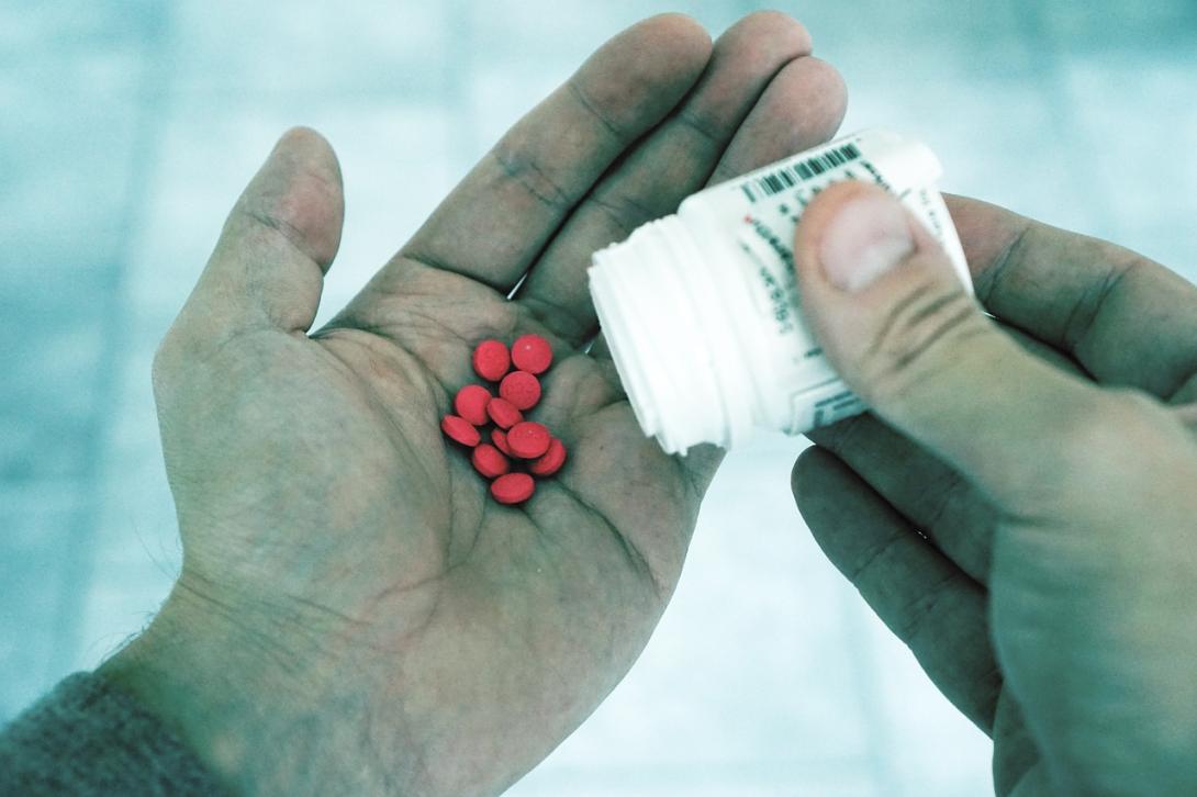 Pills in hand Pills in hand
