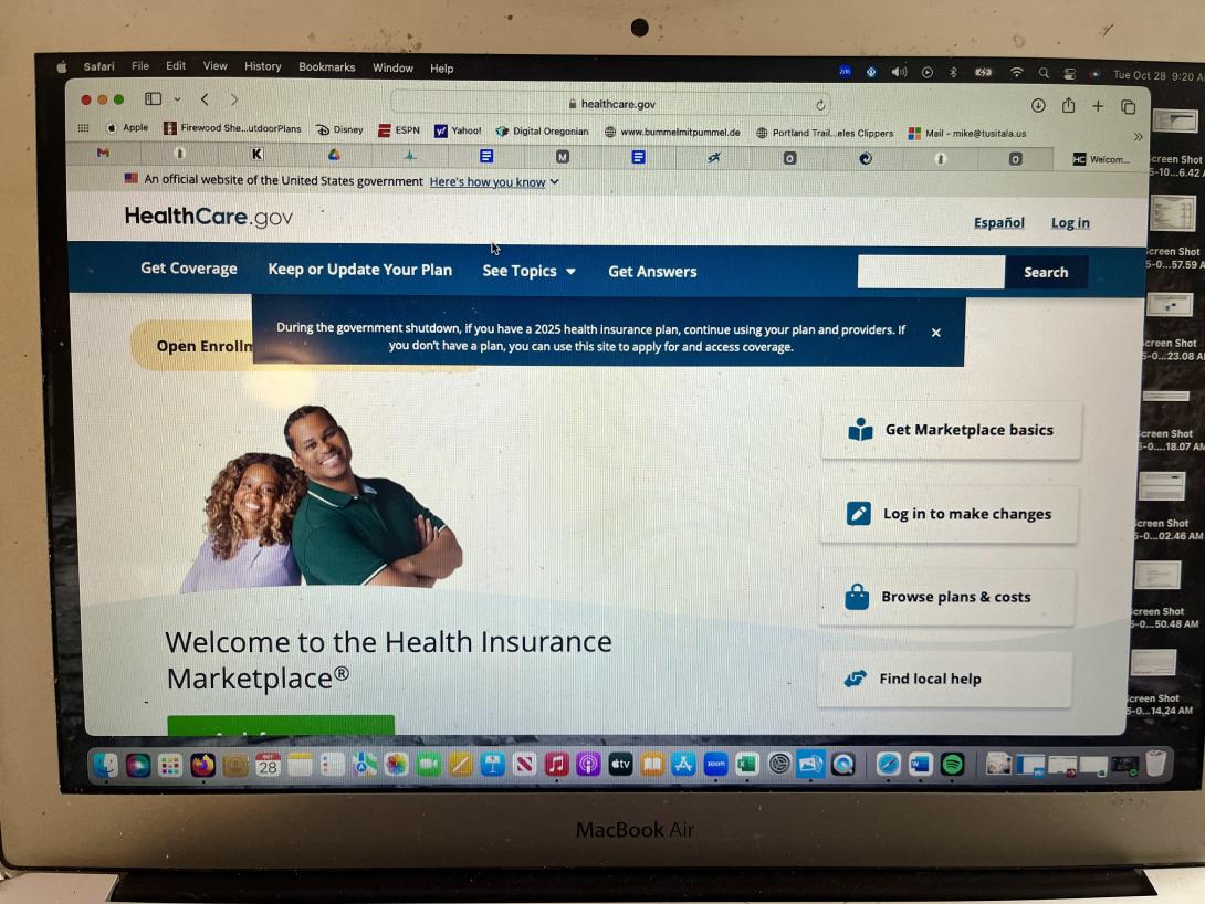 Healthcare.gov website 2025