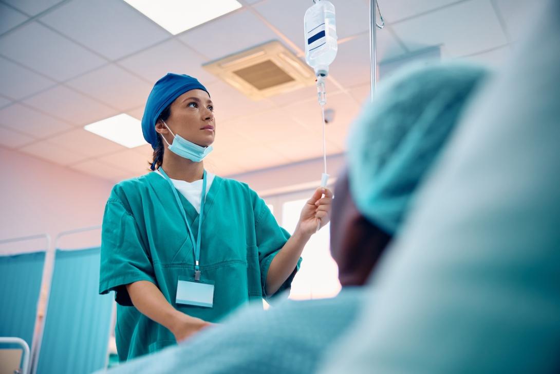Nurse and IV 