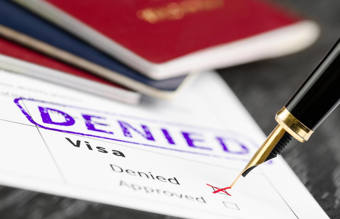 Immigrant visa application denied.