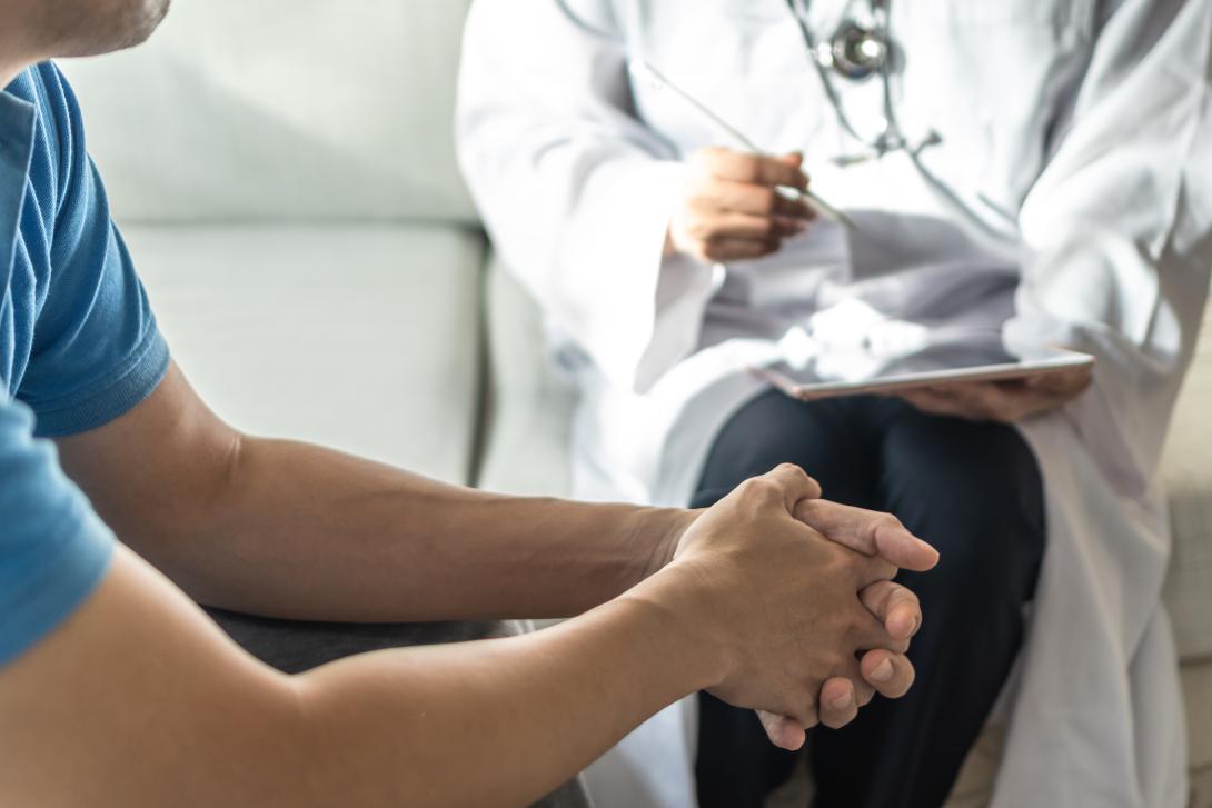 Doctor counseling patient