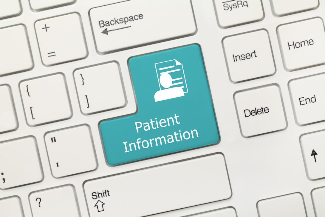 Keyboard with Patient Information