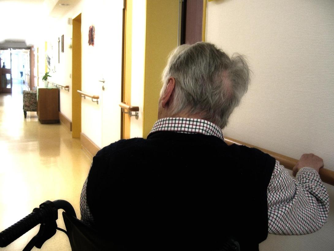 Older man in wheelchair