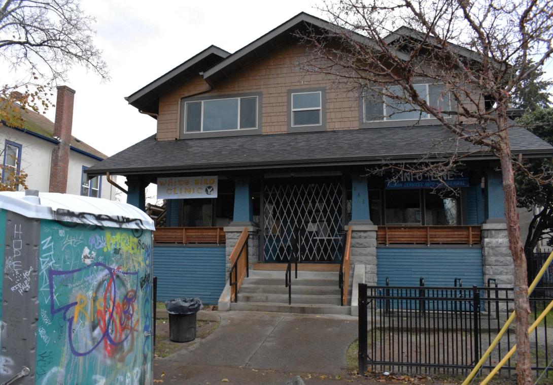 White Bird Clinic on E 12th Avenue in downtown Eugene.