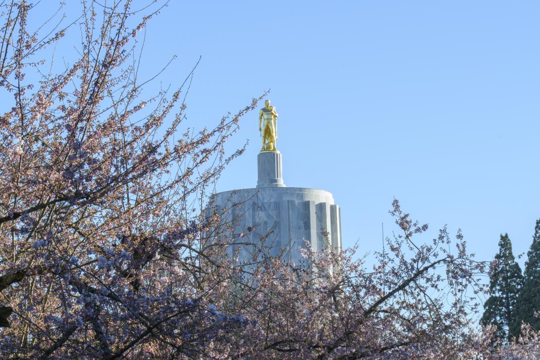 The Oregon Capitol in Salem.
