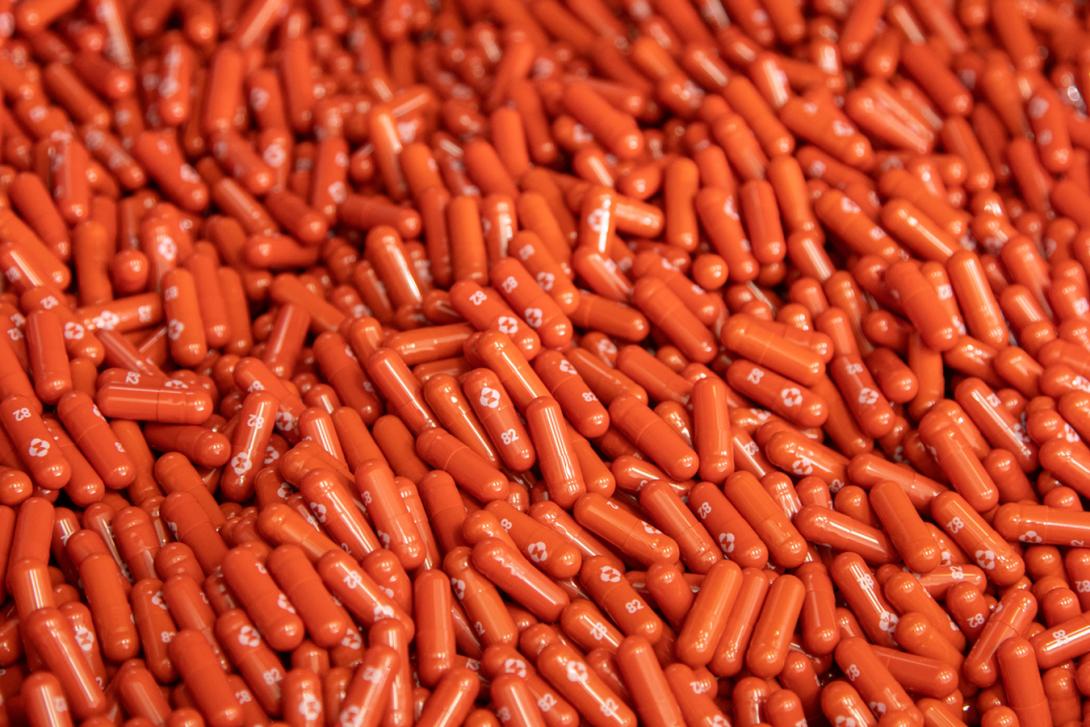 hundreds of orange pills